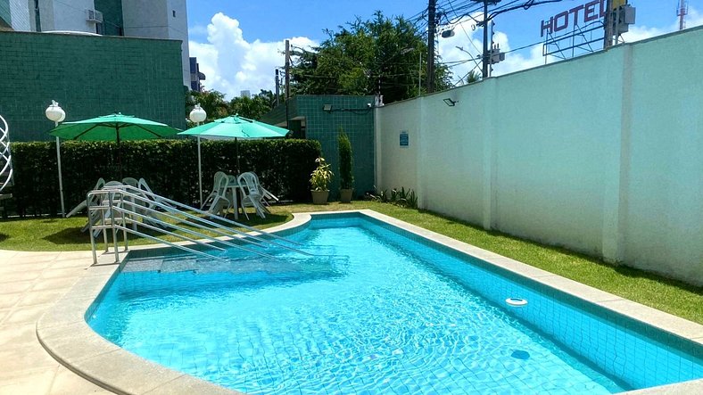 Apto 2 Quartos Pina com Piscina e Vista Recife